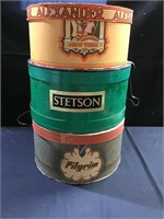 Pilgrim, Stetson, Alexander hat boxes; 1 hat