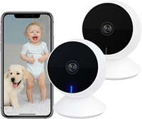 (U) Baby Monitor 2 Cameras, Indoor Security Camera