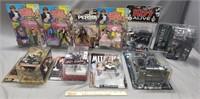 In Package Action Figures: Kiss, Austin Powers....