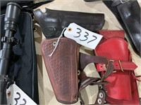 (3) Leather Holsters