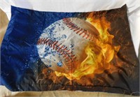 3 baseball design pillowcases - Dark blue twin