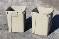 Pair of Trash Cans