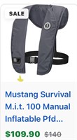 MIT 100 MANUAL INFLATABLE PFD