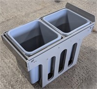 (BC) 2 compartment pull out recycling bin
