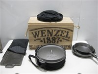 Wenzel 1887 Cast Iron Cookware Cook Set See Info