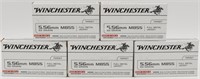 100 Rounds Winchester USA XM885 5.56 NATO Ammo