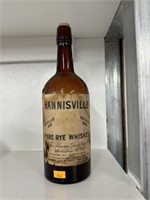 Antique Hannisville Whiskey bottle, Martinsburg,