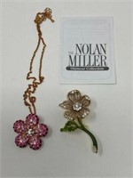 (2) NOLAN MILLER DESIGNER PINS: