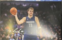 Mavericks Luka Doncic Signed 11x17 with COA