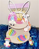 NEW Tiered Bunny Tray/Table Top Easter Decor