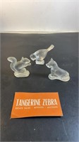 Miniature Crystal Animals Lot