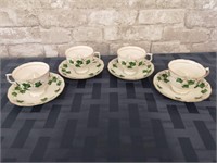 4x  Colclough cup and saucers.