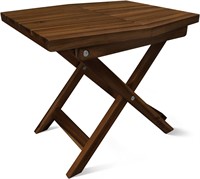 Two Melino Folding Tables Acacia  (Chestnut)