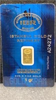 GOLD: IGR Carded 1 Gram 999.9 Fine Gold Bar