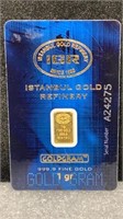 GOLD: IGR Carded 1 Gram 999.9 Fine Gold Bar