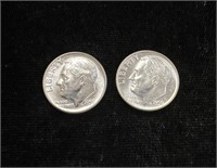 Lot of Two 1959 Roosevelt Dimes
