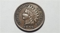 1905 Indian Head Cent Penny High Grade