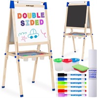 Blue Squid Art Easel  Double Sided  Wood