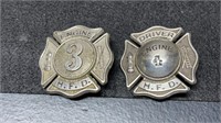 2 Vintage HFD Badges