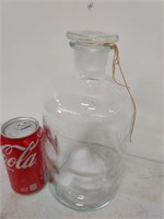 Clear glass jar