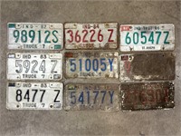 1982-88 Indiana License Plates