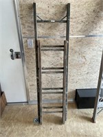Vintage Wooden ladders 4’ & 5 1/2’