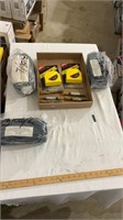 Industrial glove sets, drill bits, measuring
