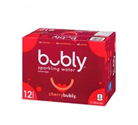 12 Pack Bubly Sparkling Water Cherry BB 03/24