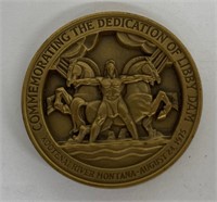Bronze Medal Libby Dam 1975 Montana