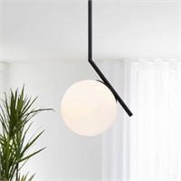 Modern Black Globe Pendant Light