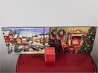 Set of 4 Christmas Placemats/TableTopics