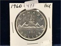 1960 Can Silver Dollar AU