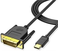 QGeeM USB C to DVI Cable Adapter, 4K@30Hz Thunderb