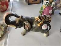 Elephant Ceramic Glaze Statue