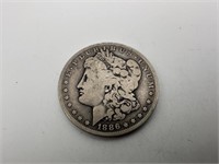 1886 Morgan Silver Dollar   C14