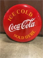 Coca-Cola metal sign 24” wide