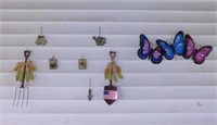 Butterfly & planting wall art