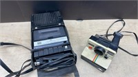 Cassette Player/Recorder & Polaroid Camera for
