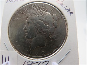Peace Silver Dollar 1922