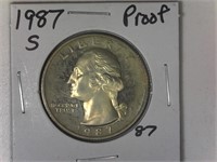 1987-S Proof Washington Quarter
