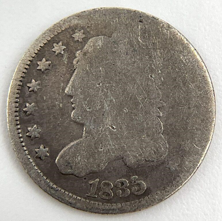 1835 Capped Bust Silver Half Dime