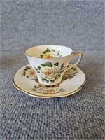 VINTAGE BONE CHINA ENGLAND CUP & SAUCER