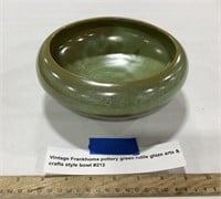 Frankoma pottery green rutile glaze arts & crafts