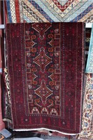 Persian pure wool hand made Turkman rug