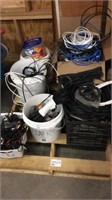 Lot of coax cable, Cat5 wire, etc