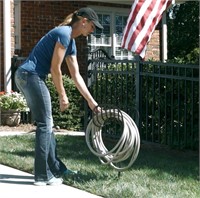 Manger Style Metal Garden Hose Stand