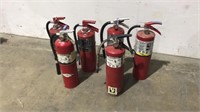 (Qty - 6) 10 lb Fire Extinguishers-