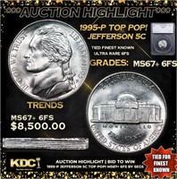 ***Auction Highlight*** 1995-p Jefferson Nickel TO