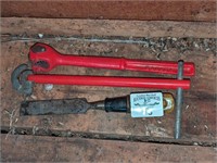 Basin Wrench, Dressing wheel, chisel