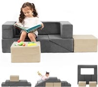 Modular Kids Couch  Toddlers Convertible Sofa